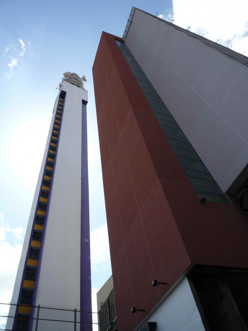 red building